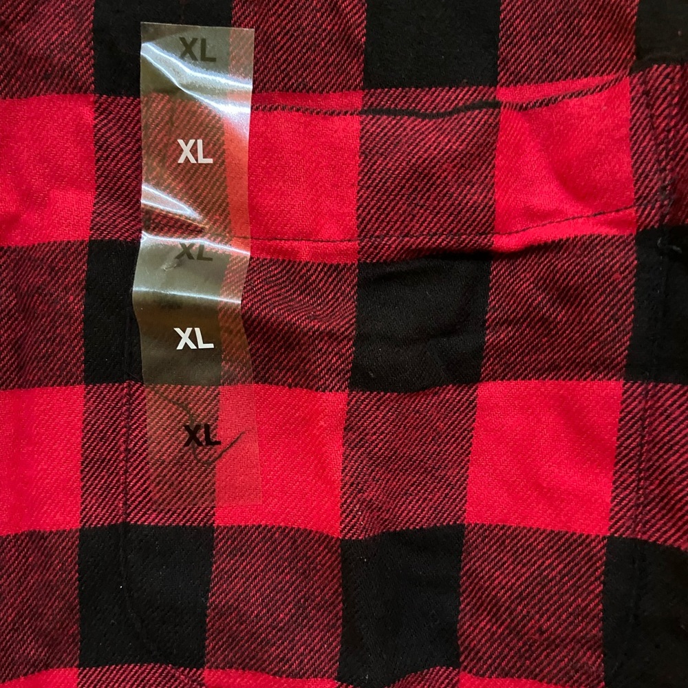 🆕NEW-MEN’S CLUB ROOM BY MACY’S FLANNEL BLUE AND WHITE PLAID BUTTON DOWN SHIRT. - Picture 13 of 15
